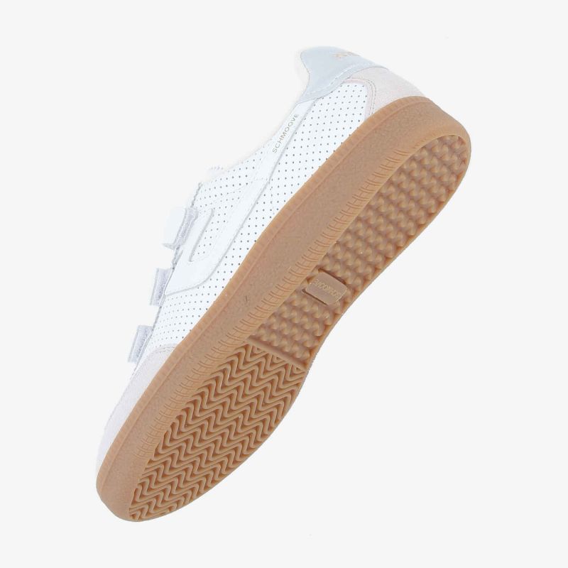 SHEFFIELD STRAPS W - PUNCH/NAP/SUEDE - WHITE/OFF WHITE